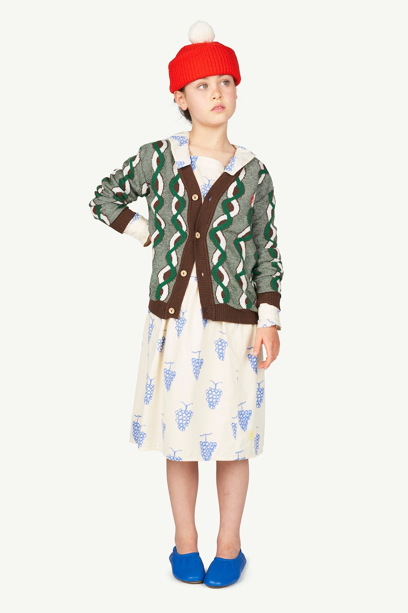Tortoise printed cotton dress | The Animals Observatory