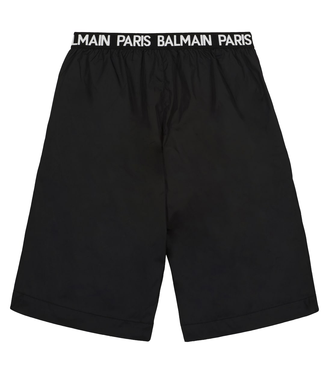 Shorts in tessuto tecnico con logo | Balmain Kids