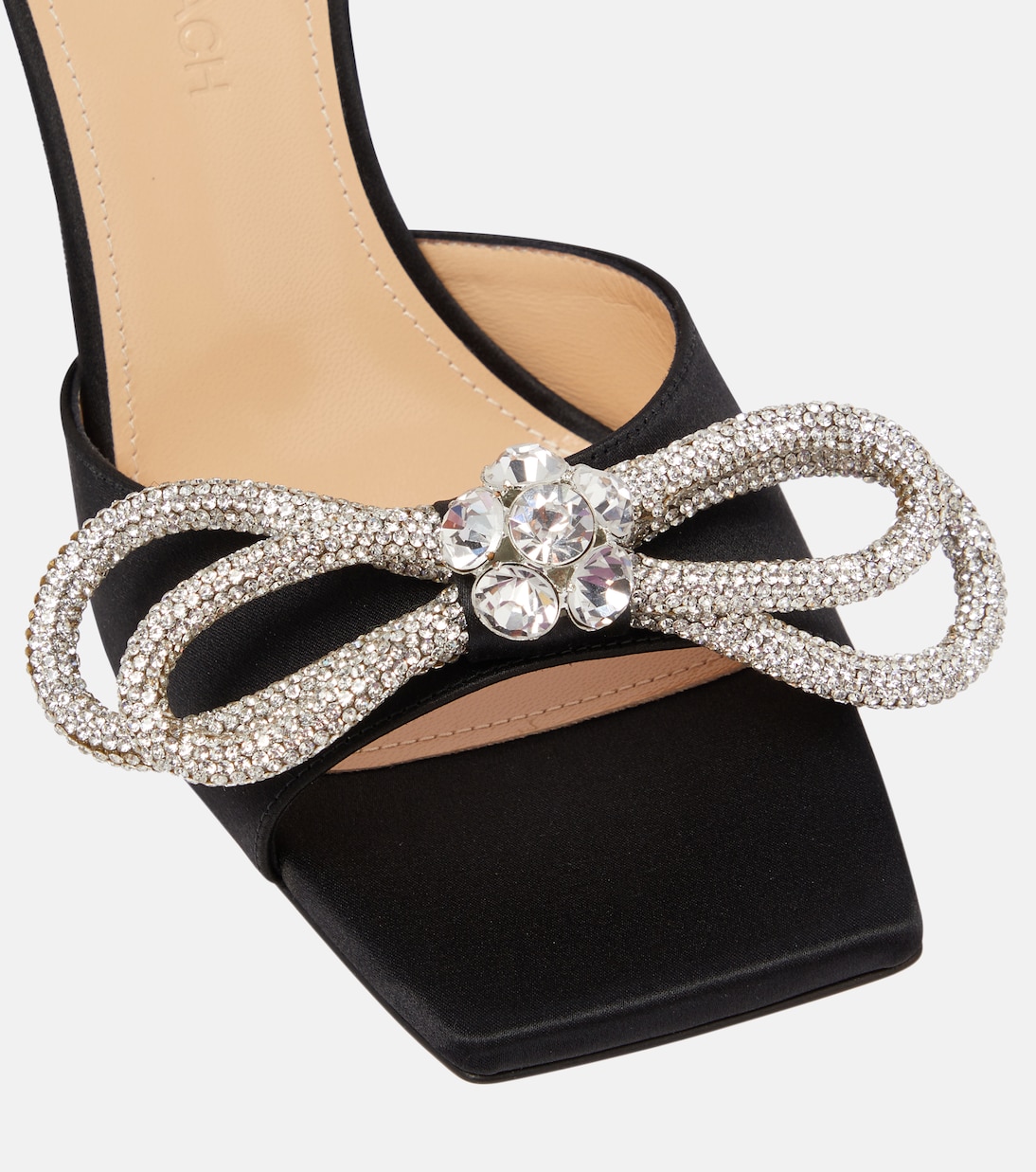 Pantoletten Double Bow aus Satin | Mach & Mach