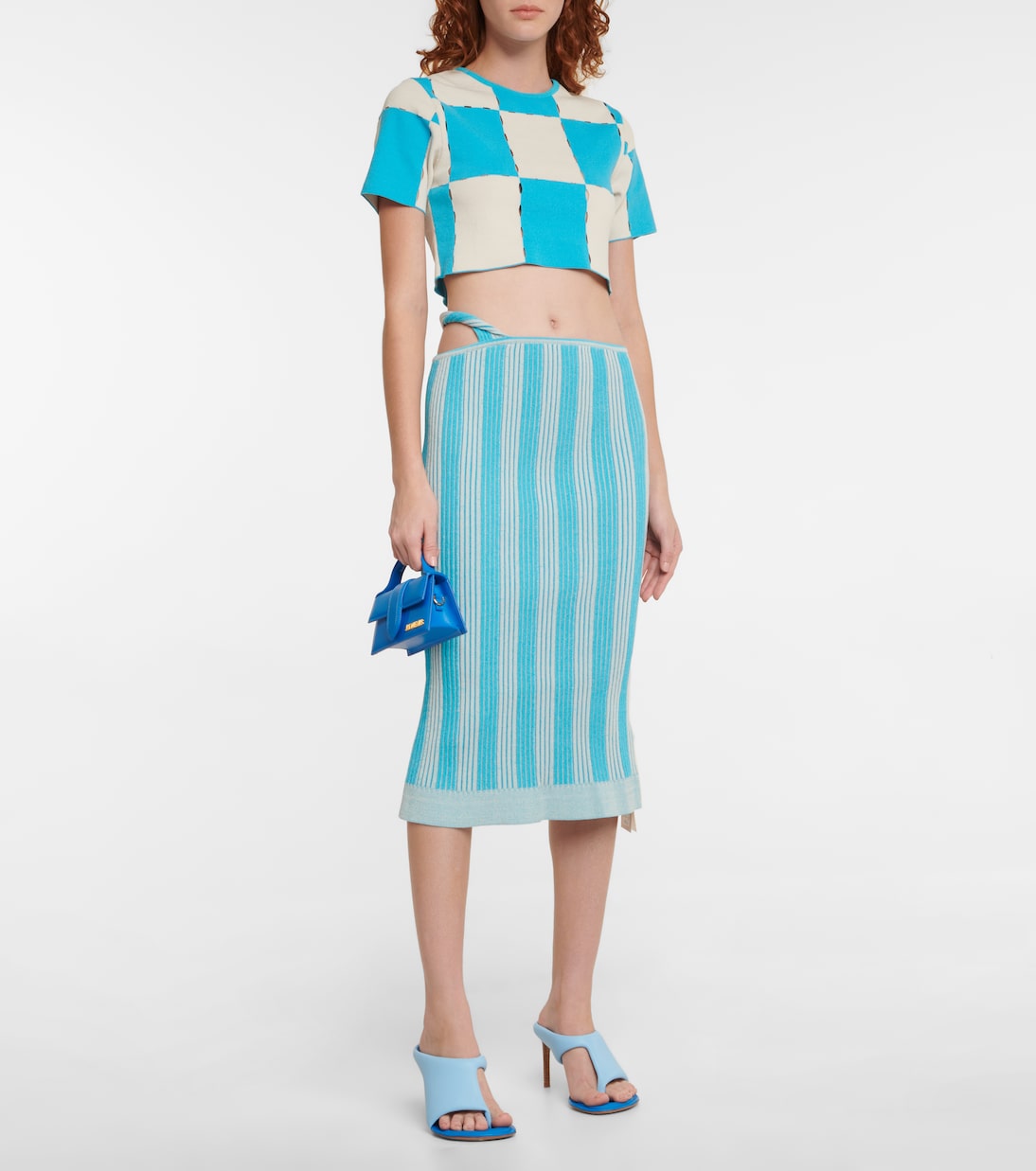 Falda midi La Jupe Gelato a rayas | Jacquemus