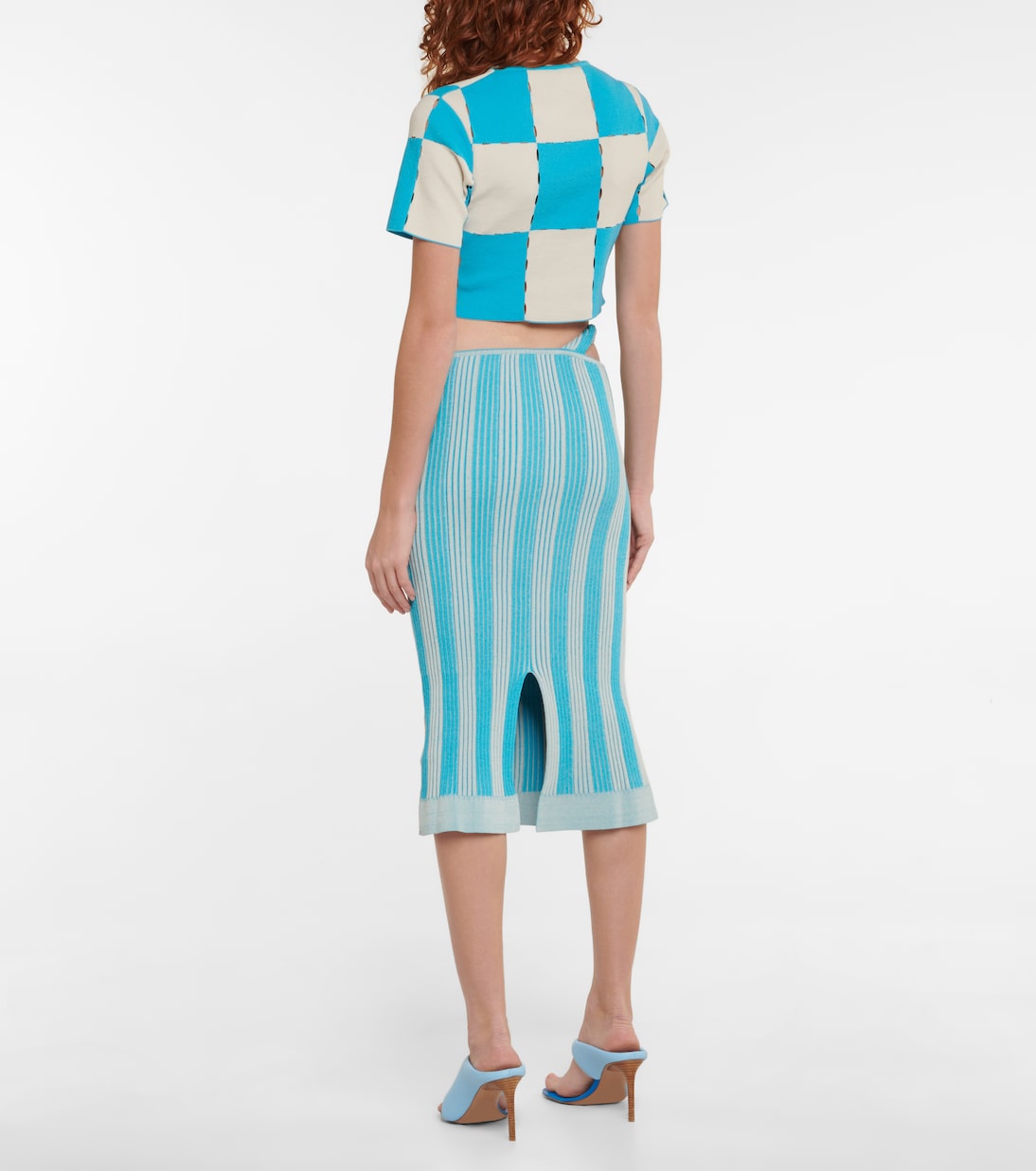 Falda midi La Jupe Gelato a rayas | Jacquemus