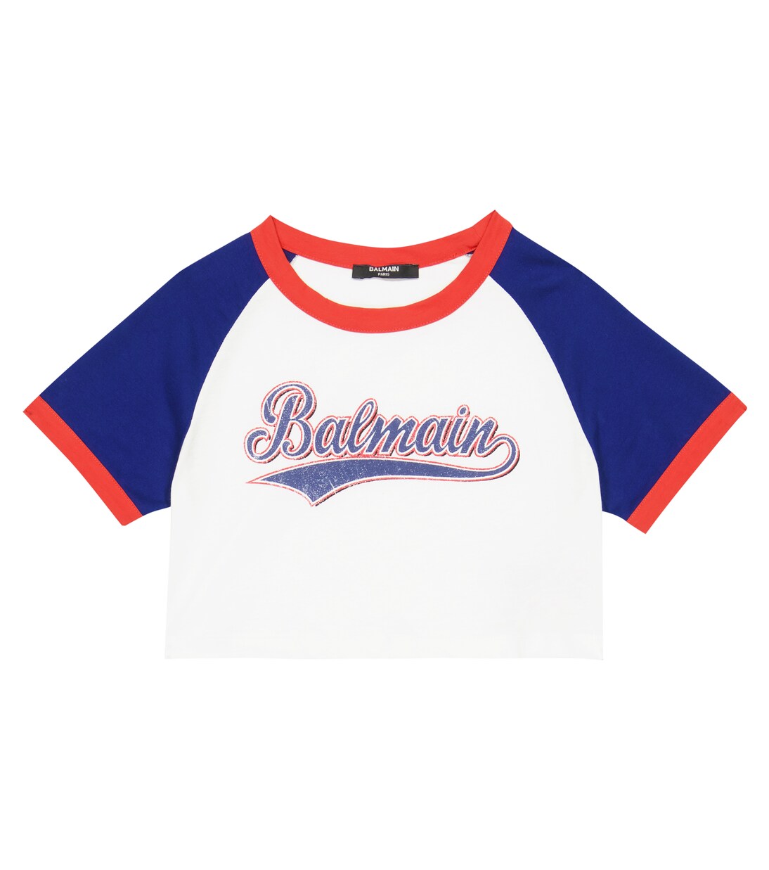 Camsieta de algodón con logo | Balmain Kids