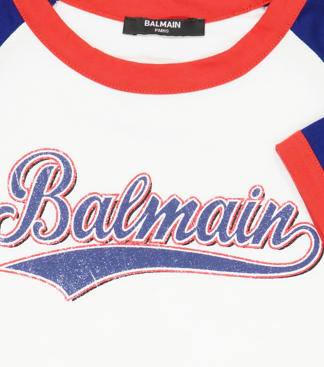 Camsieta de algodón con logo | Balmain Kids