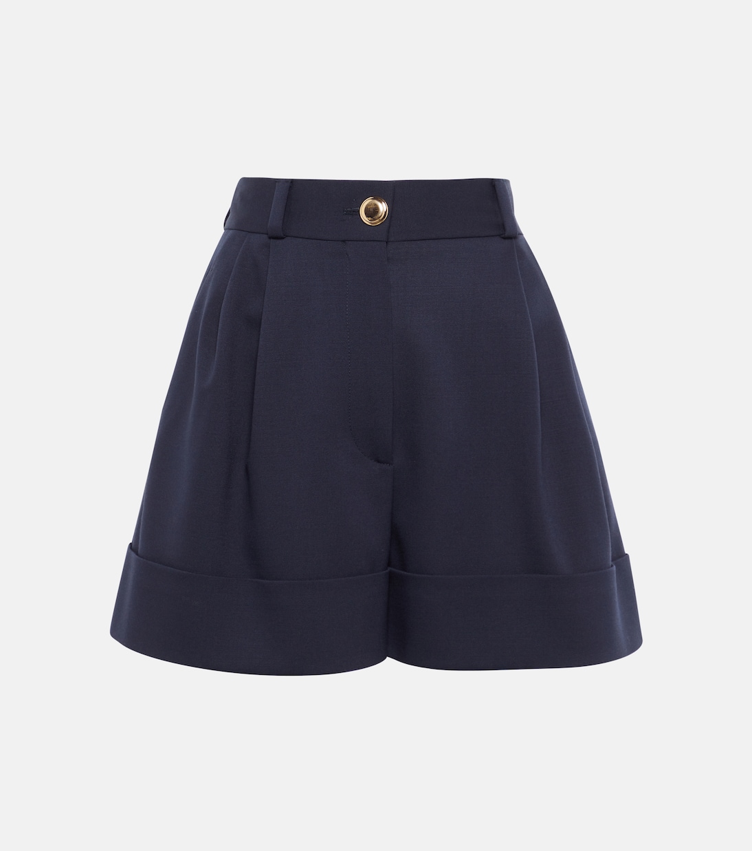 Short ample à taille haute en laine | Miu Miu