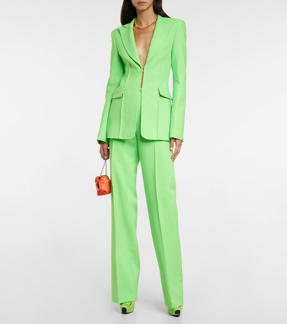 Plateau-Pumps Trompette aus Lackleder | Roger Vivier