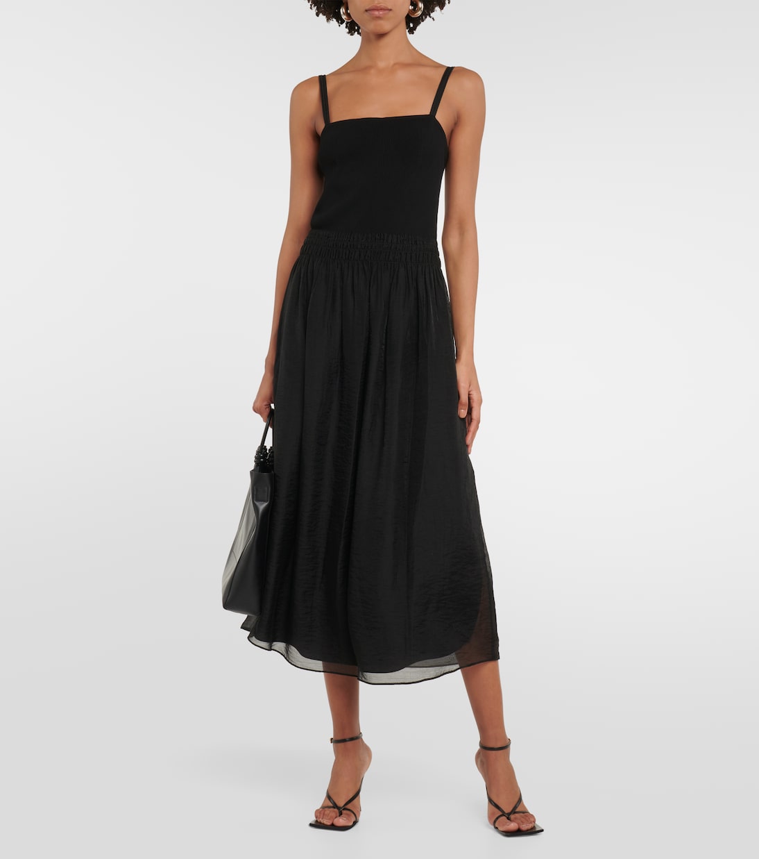 Abito midi in maglia a coste | Vince