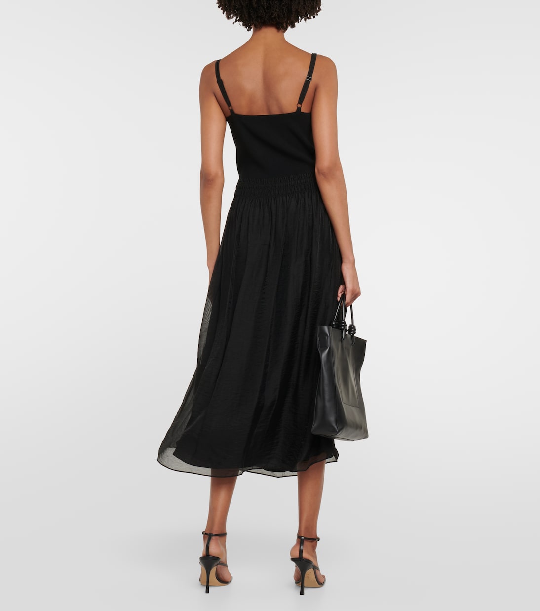 Abito midi in maglia a coste | Vince