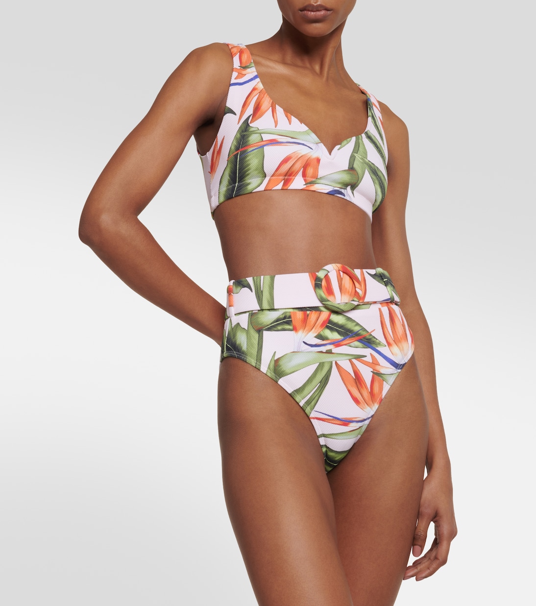 Kamala printed bikini top | Alexandra Miro
