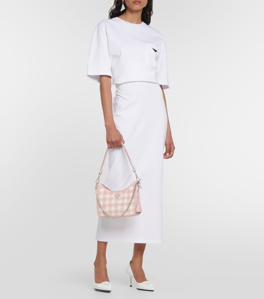 Schultertasche Re-Edition mit Leder | Prada