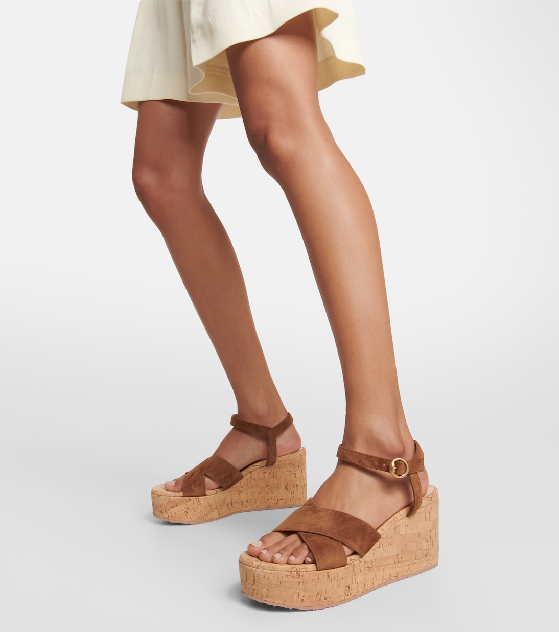 Sandali in suede con zeppa | Gianvito Rossi