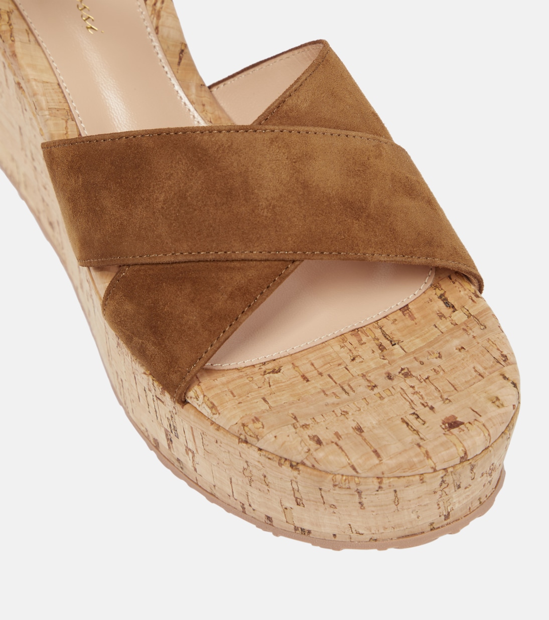 Sandali in suede con zeppa | Gianvito Rossi