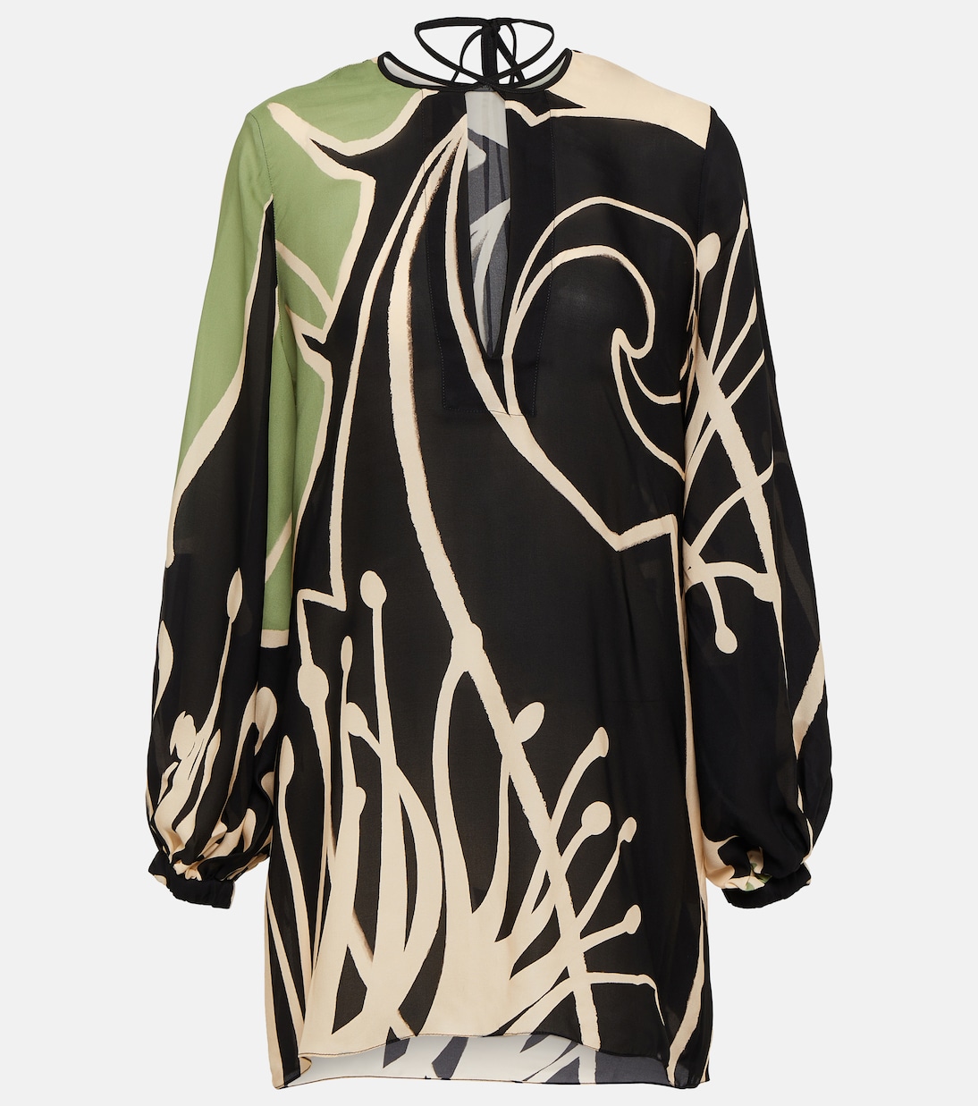 Printed silk georgette blouse | Johanna Ortiz