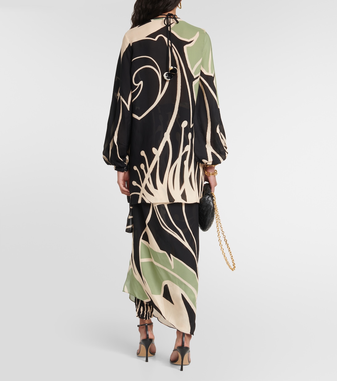 Printed silk georgette blouse | Johanna Ortiz