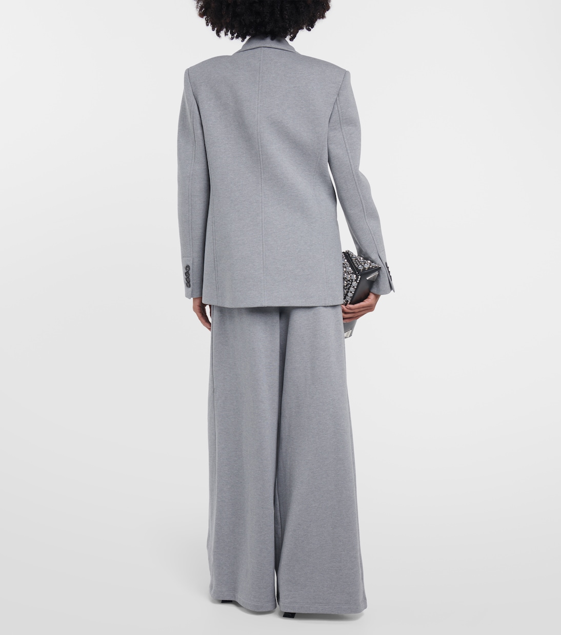 Double-breasted cotton jersey blazer | Giuseppe di Morabito