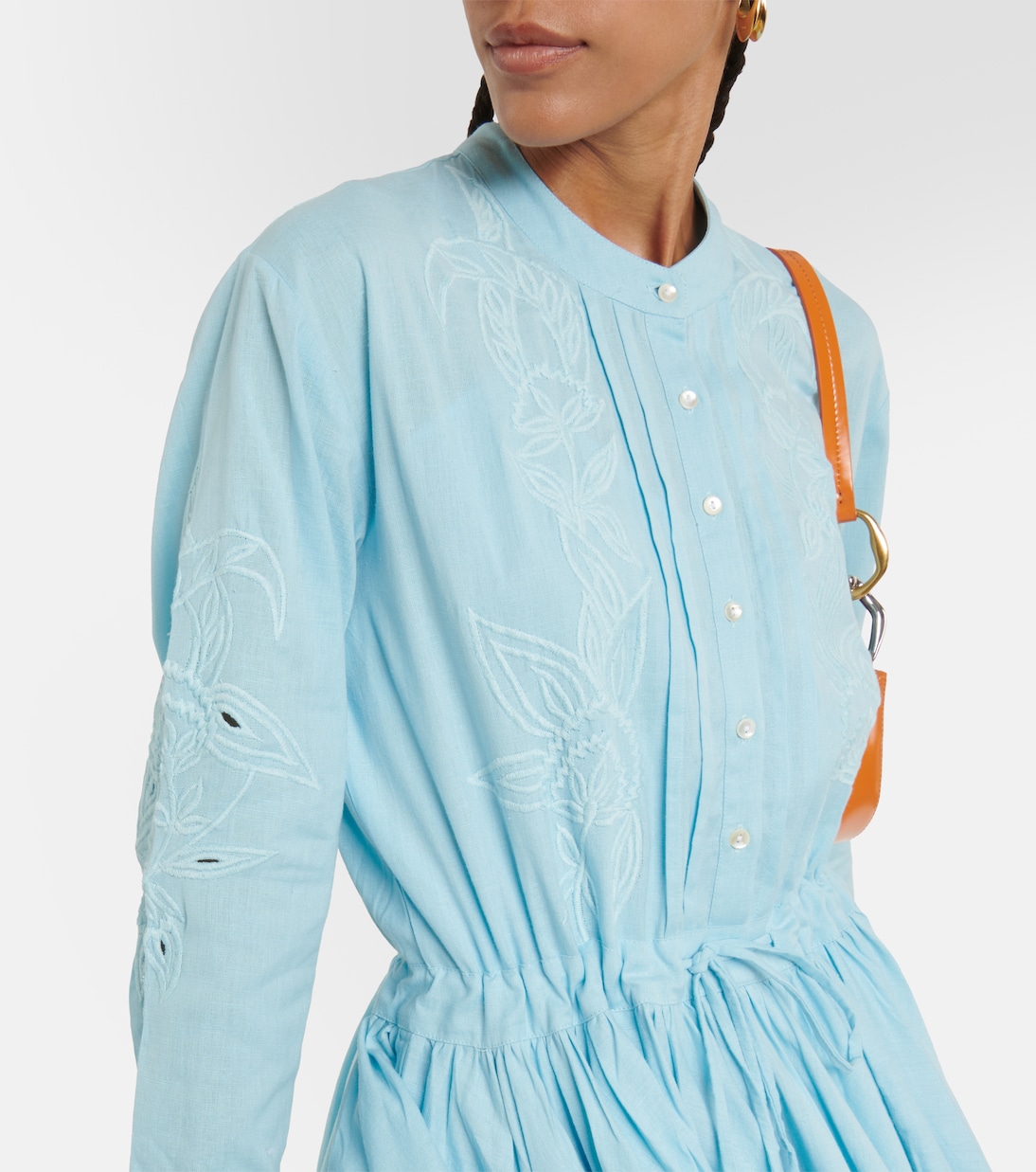 Embroidered cotton minidress | Juliet Dunn