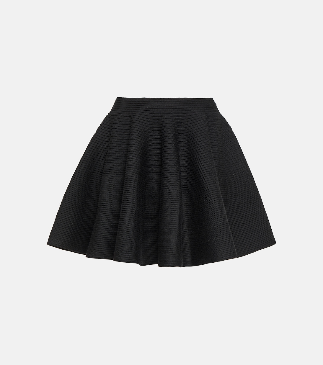 Falda Mini de Lana y Punto Acanalado Alaïa para Jóvenes Modernos