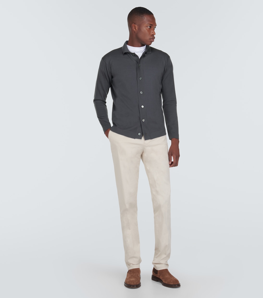 Chemise Henley en laine | Thom Sweeney