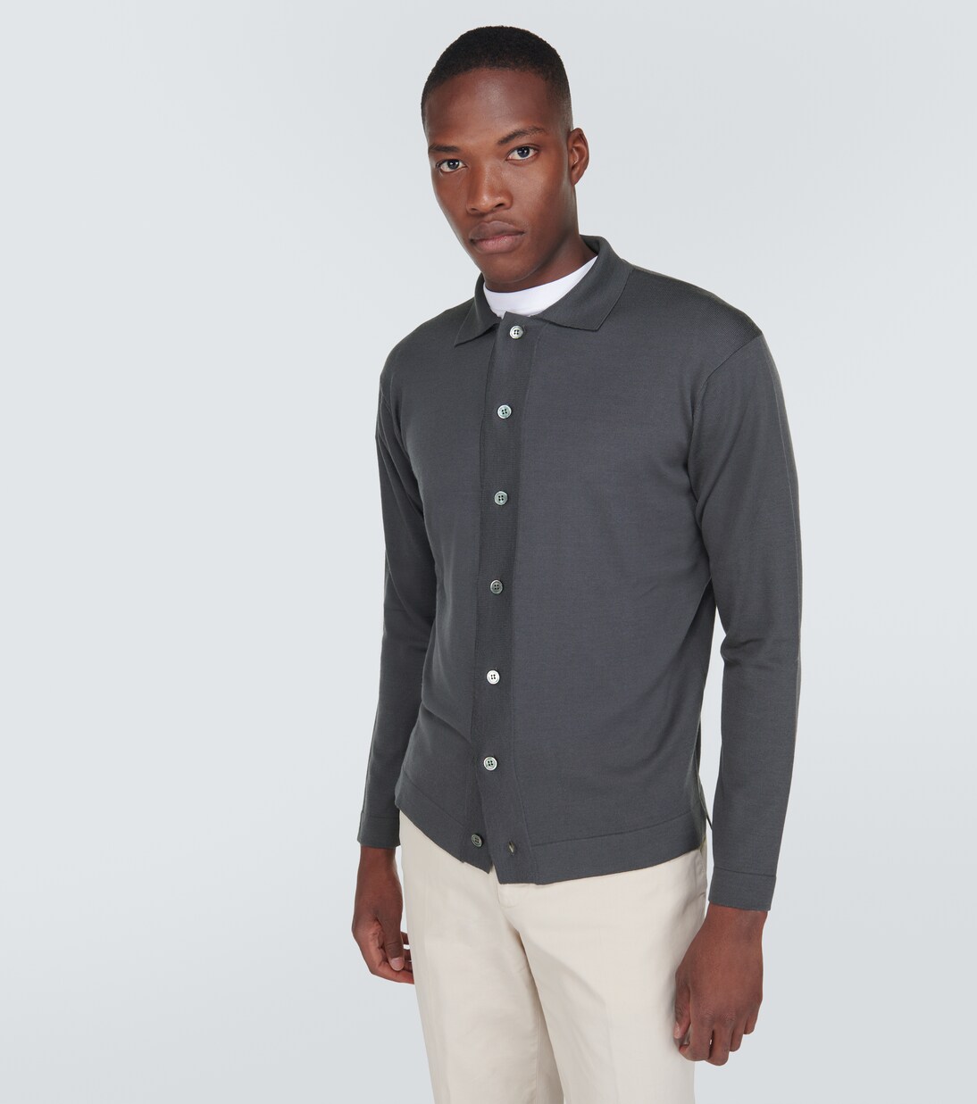 Chemise Henley en laine | Thom Sweeney