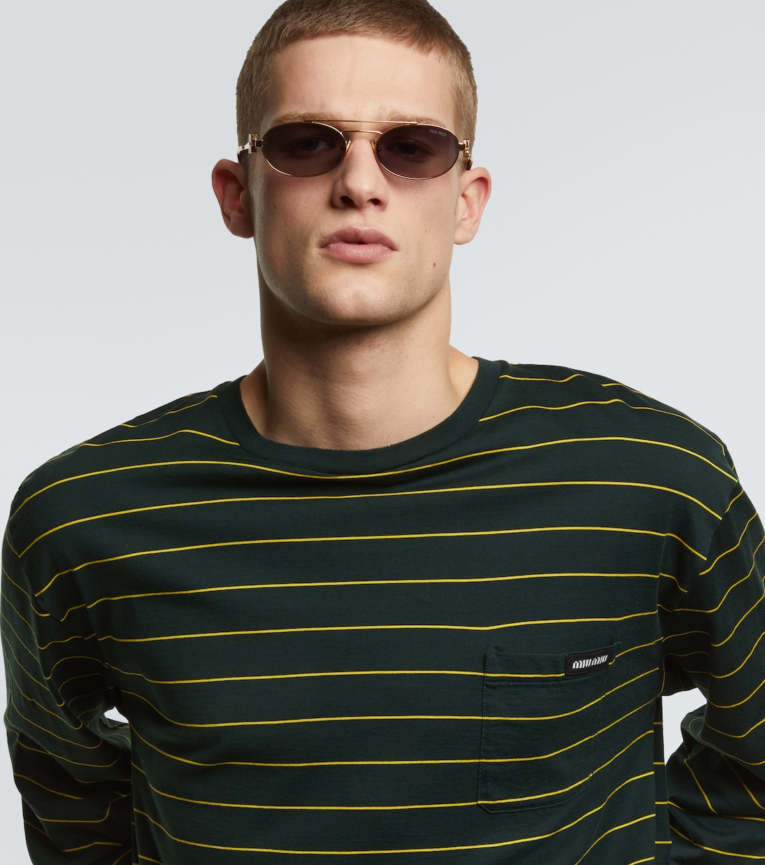 Logo oval sunglasses | Miu Miu