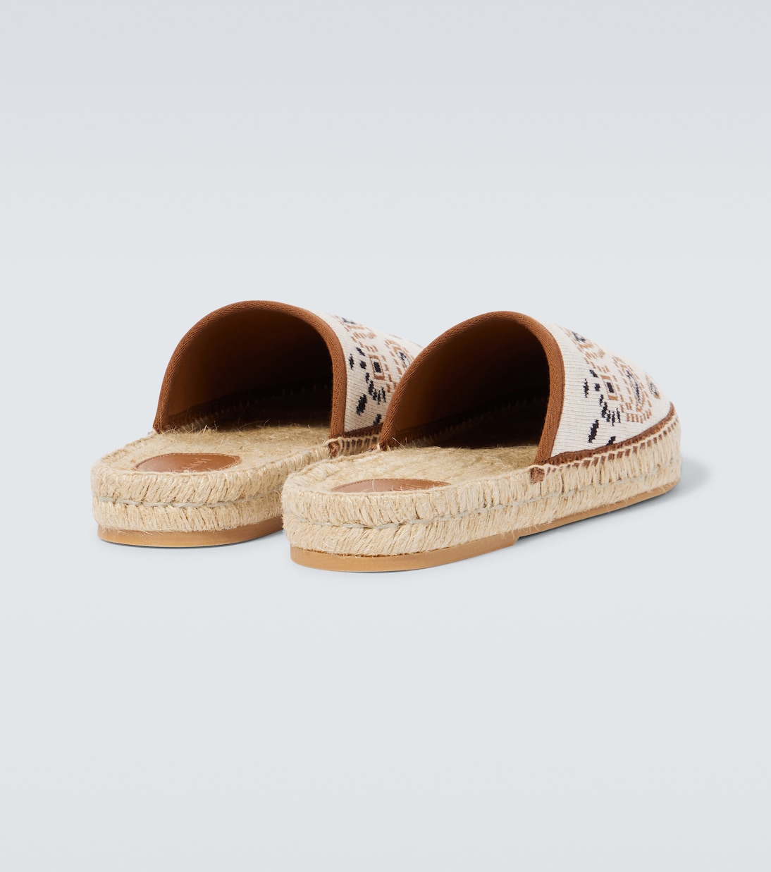 Bandana canvas jacquard espadrille slides | Alanui
