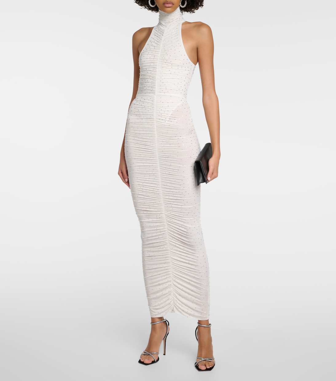 Crystal-embellished ruched maxi dress | Alex Perry