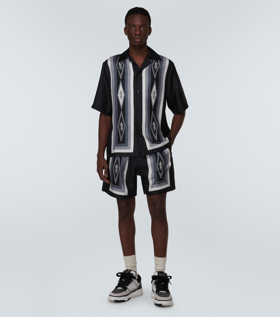 Shorts Diamond aus Seide | Amiri