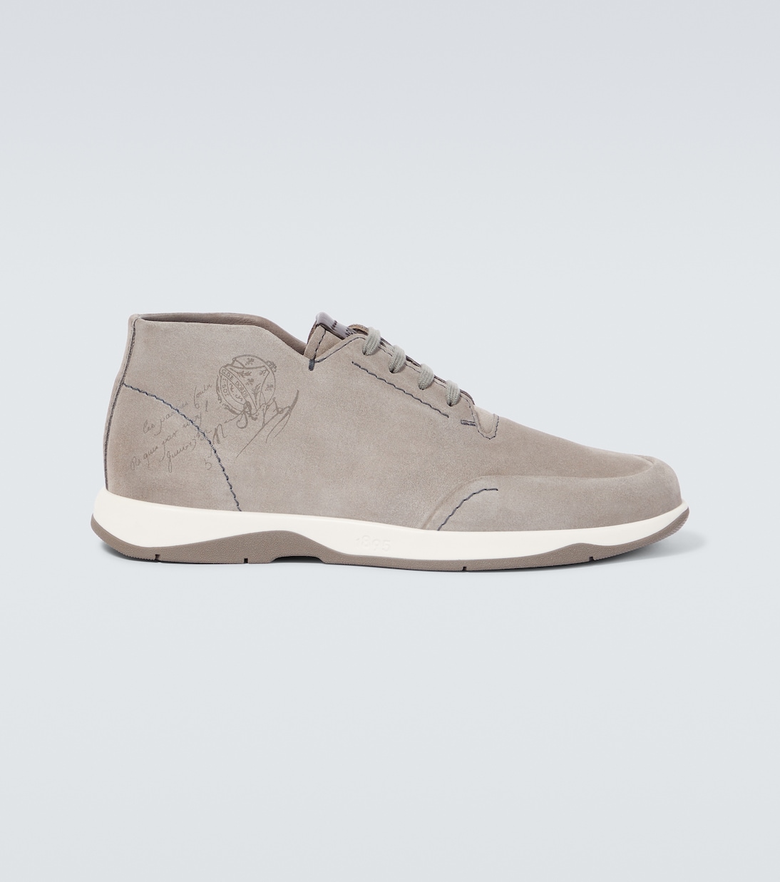 Derbies Mid Top Echappée Scritto en daim | Berluti