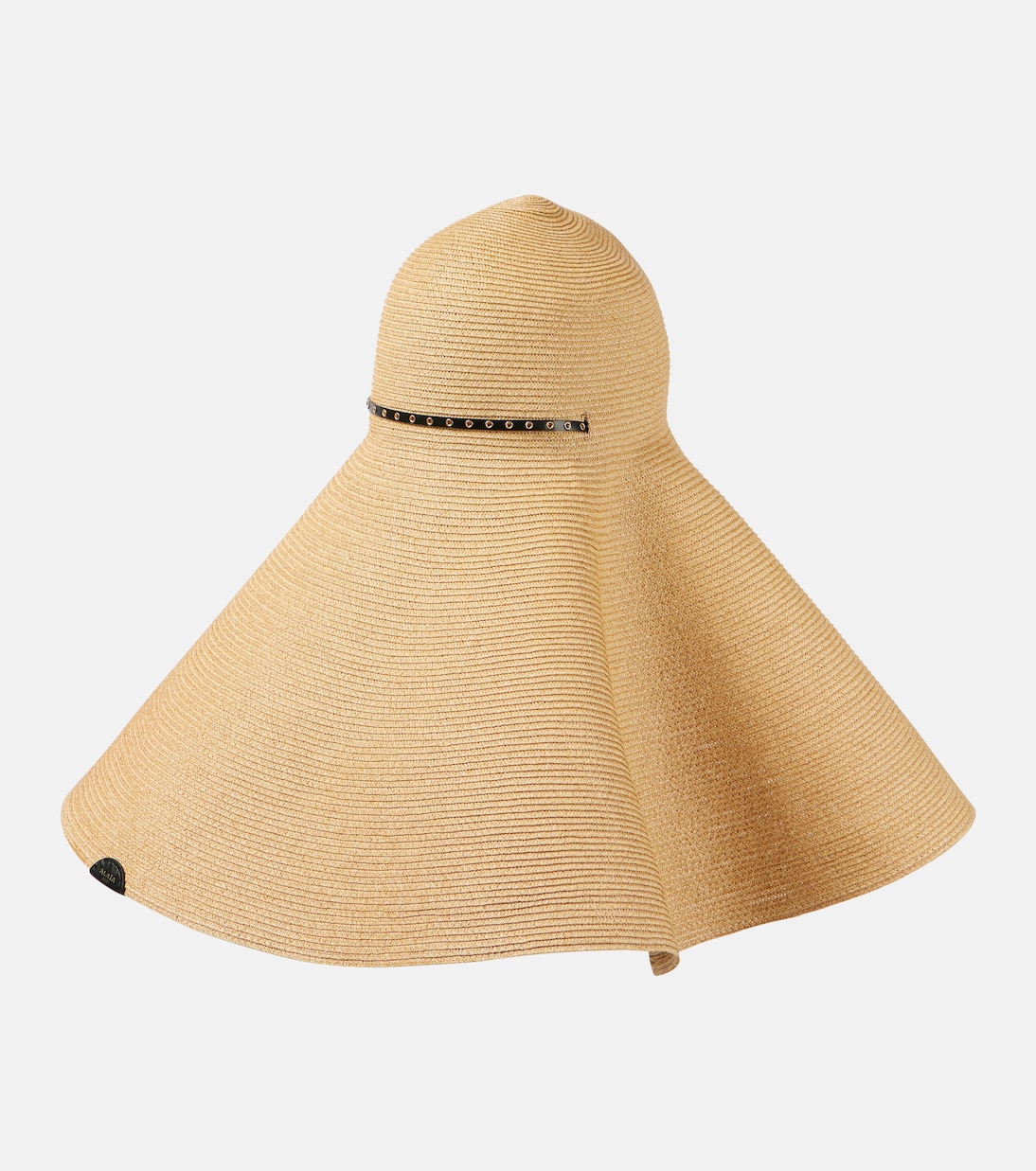 Cappello in paglia stile cloche firmato ALAÏA, perfetto per giovani trendy