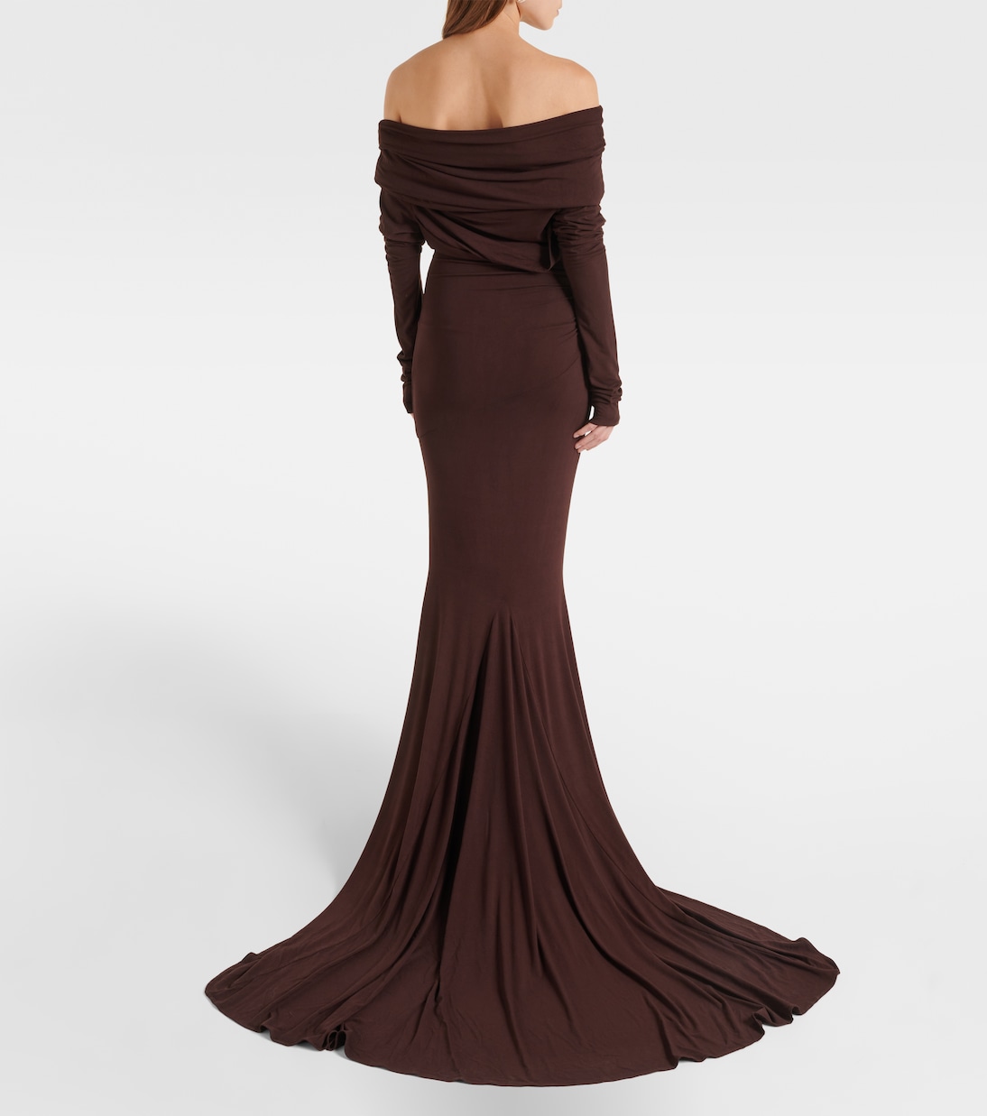 Bound off-shoulder gown | Entire Studios