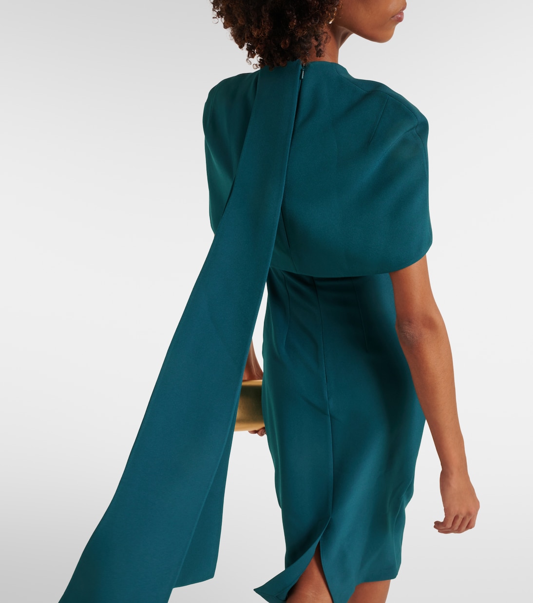Kalika caped midi dress | Safiyaa