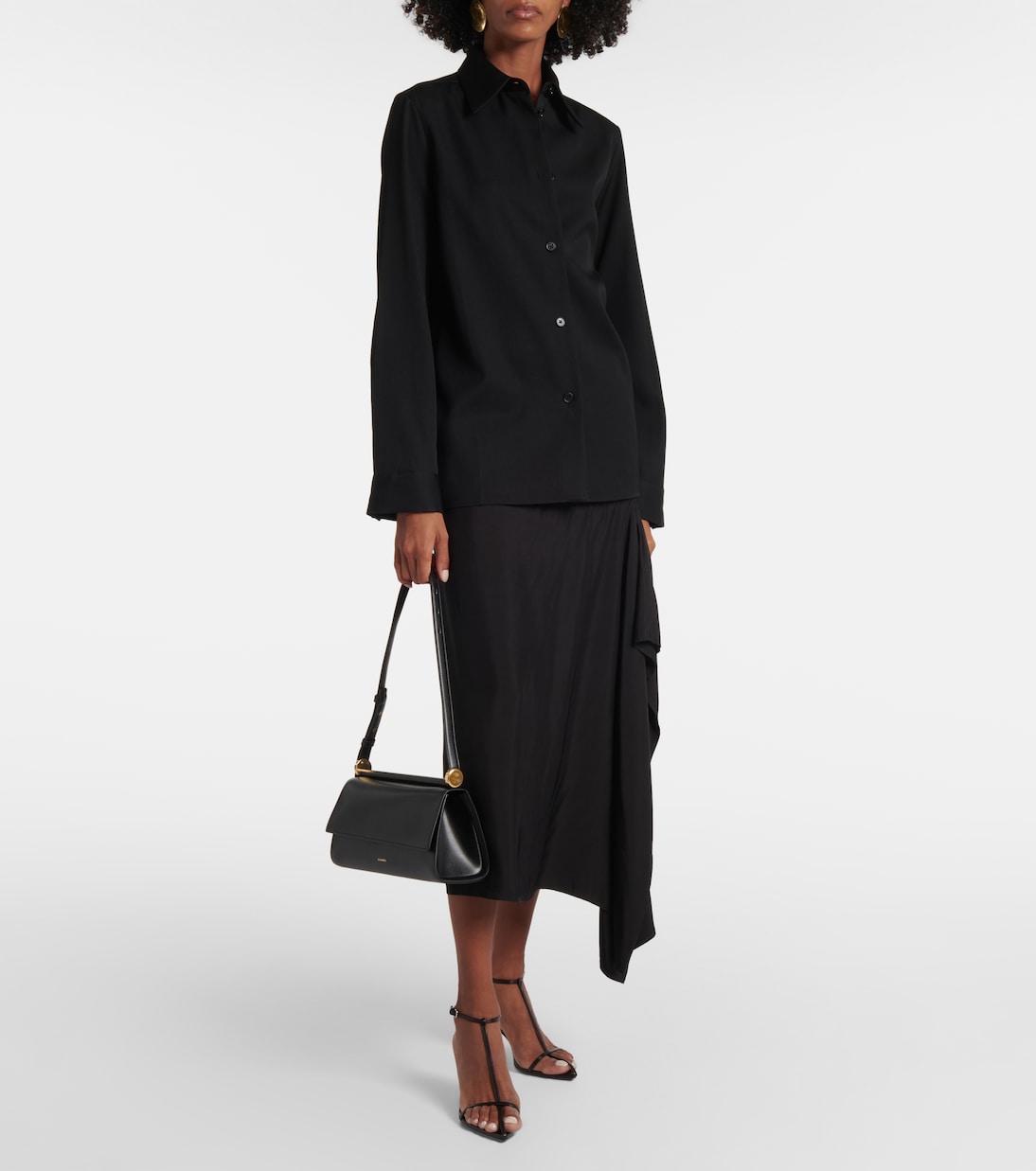 Ghost leather shoulder bag | Jil Sander