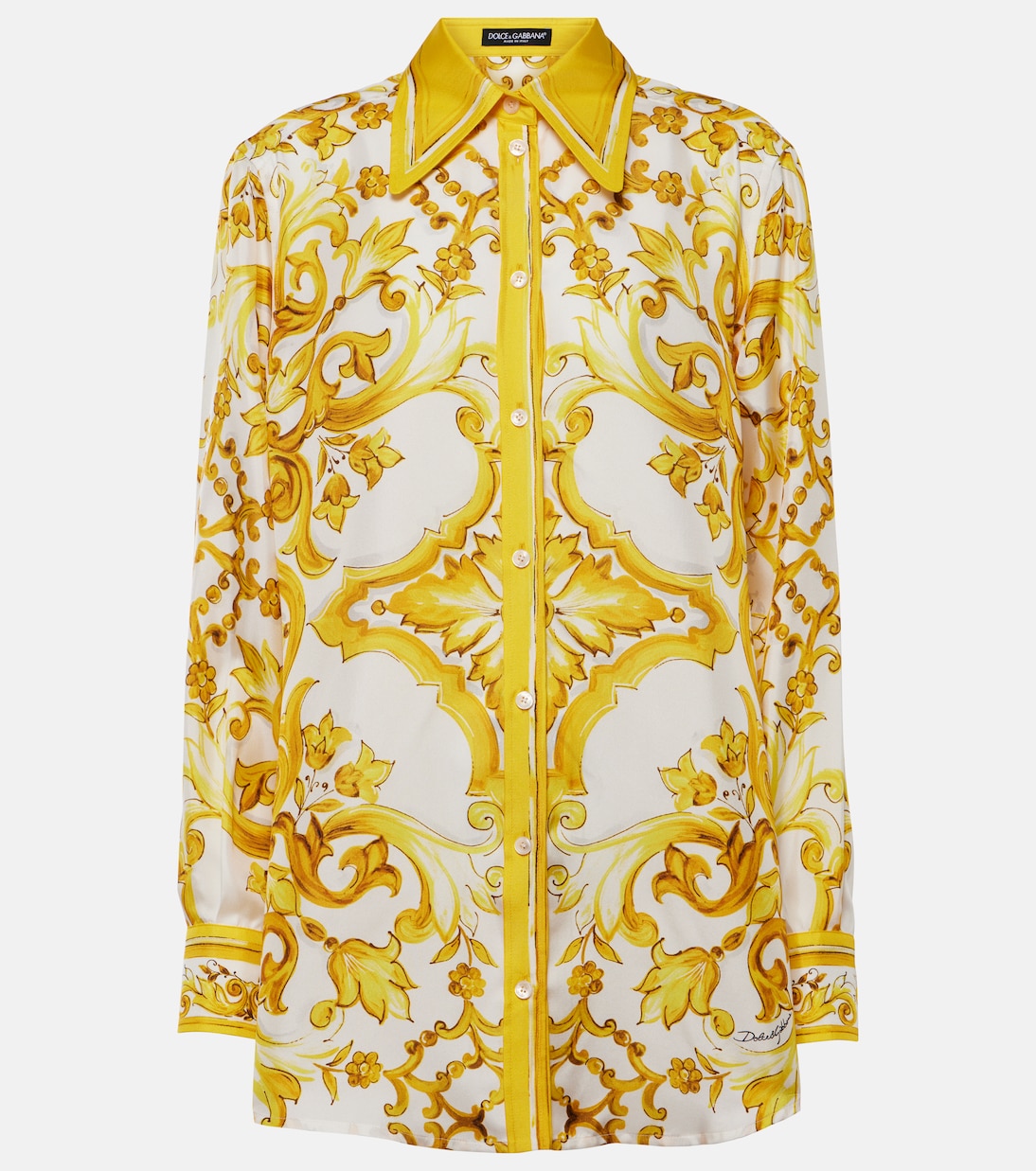 Majolica silk twill shirt | Dolce&Gabbana