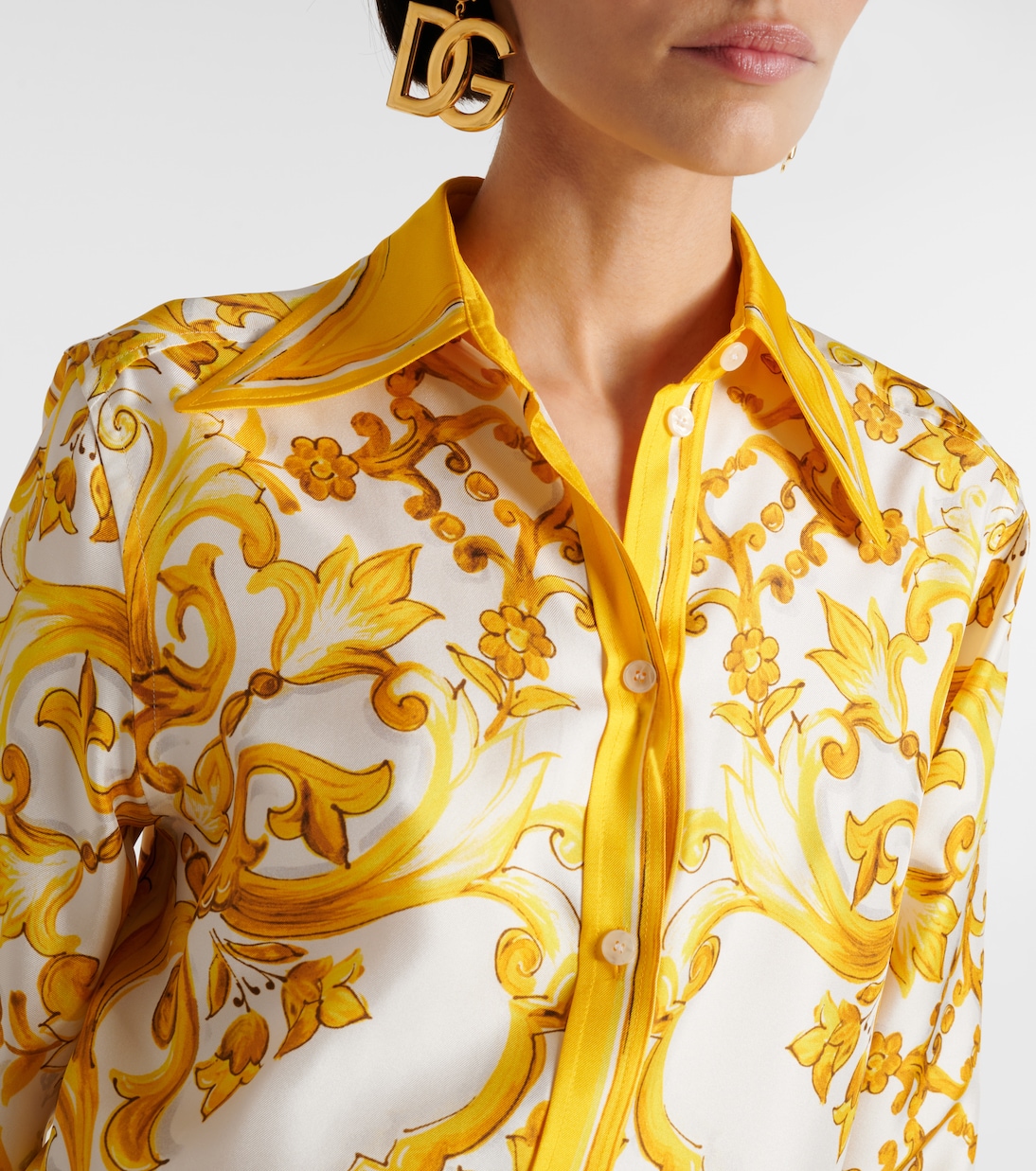 Majolica silk twill shirt | Dolce&Gabbana