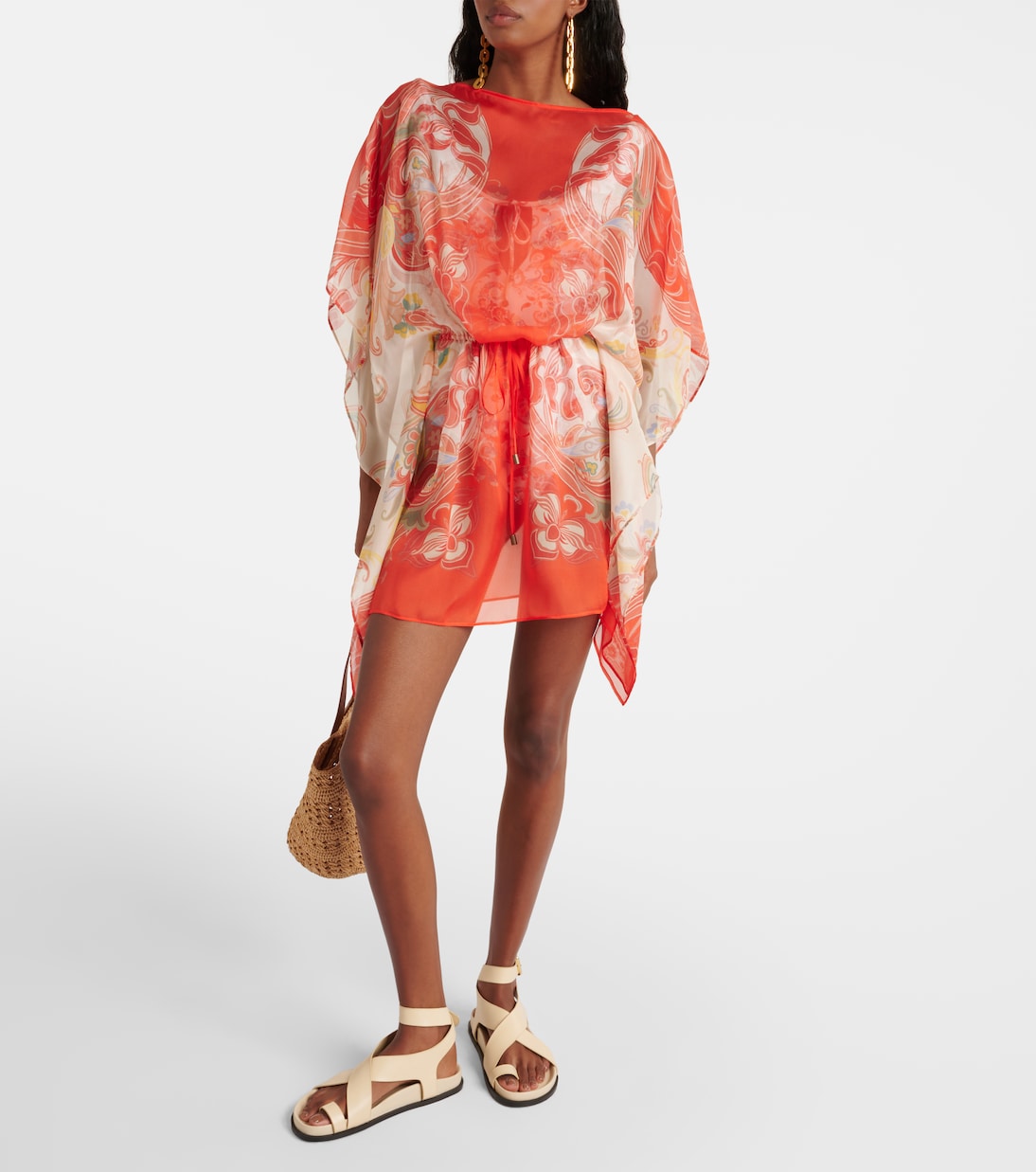 Caftán de seda estampado | Etro