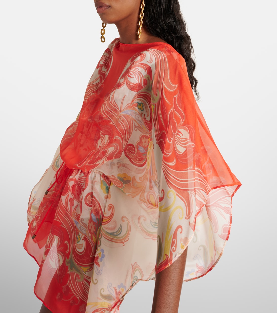 Caftán de seda estampado | Etro