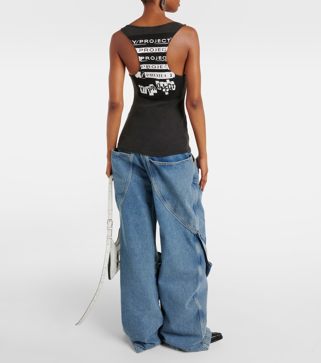Printed cotton jersey tank top | Y/Project