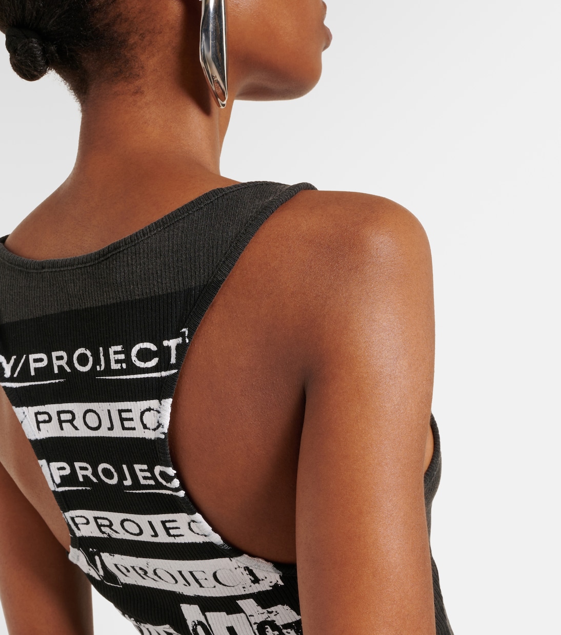 Printed cotton jersey tank top | Y/Project