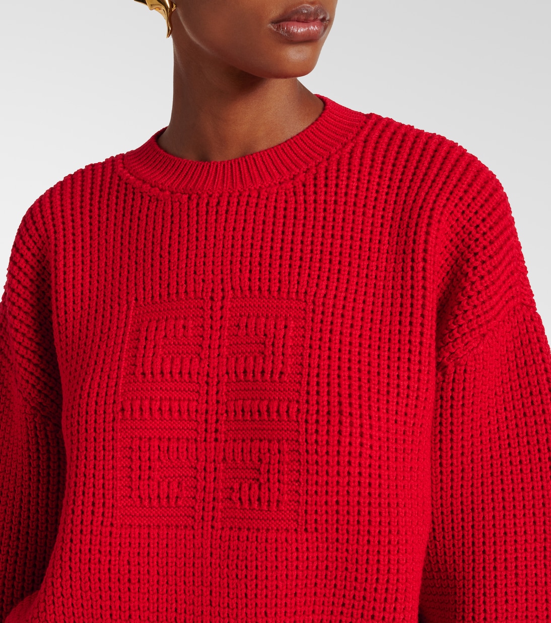 4G waffle-knit wool sweater | Givenchy