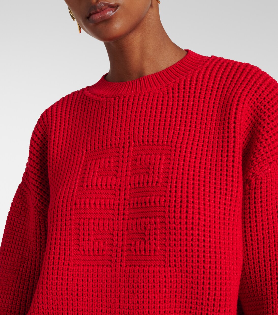 4G waffle-knit wool sweater | Givenchy