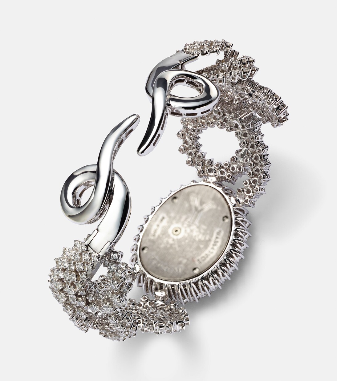 Orologio YEPREM Y-Momento in oro bianco 18kt con diamanti, design giovane e moderno