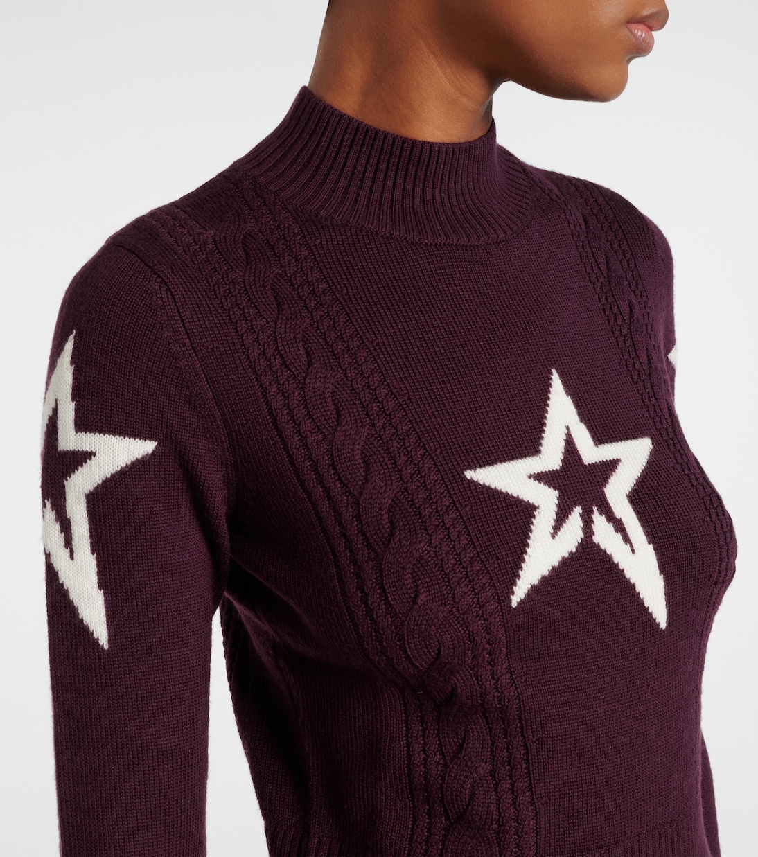 Cable-knit wool sweater | Perfect Moment