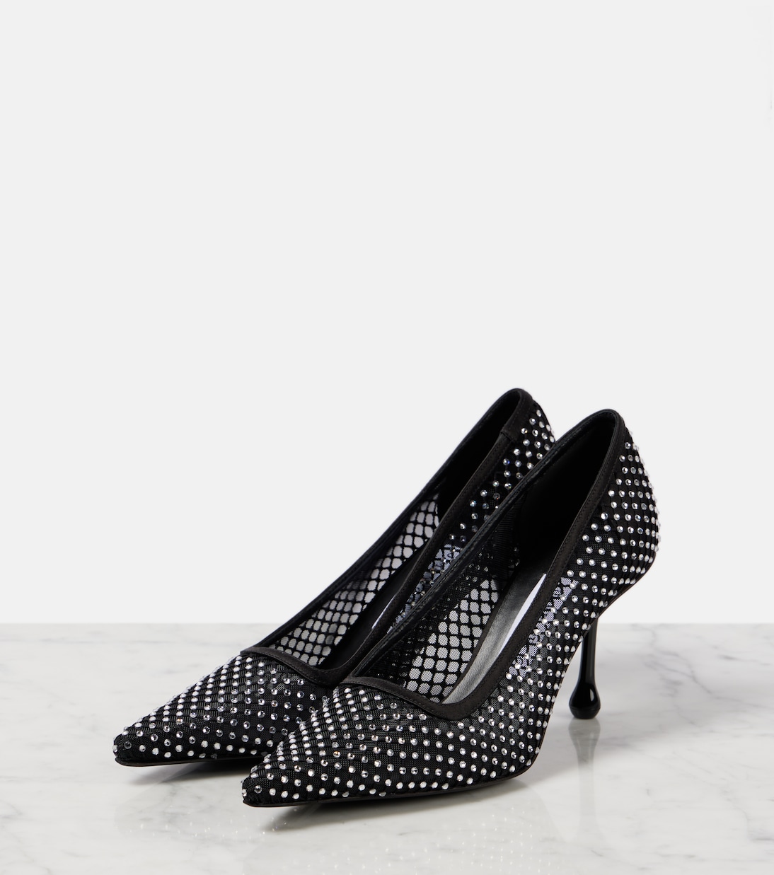 Pumps in mesh con cristalli | Jimmy Choo