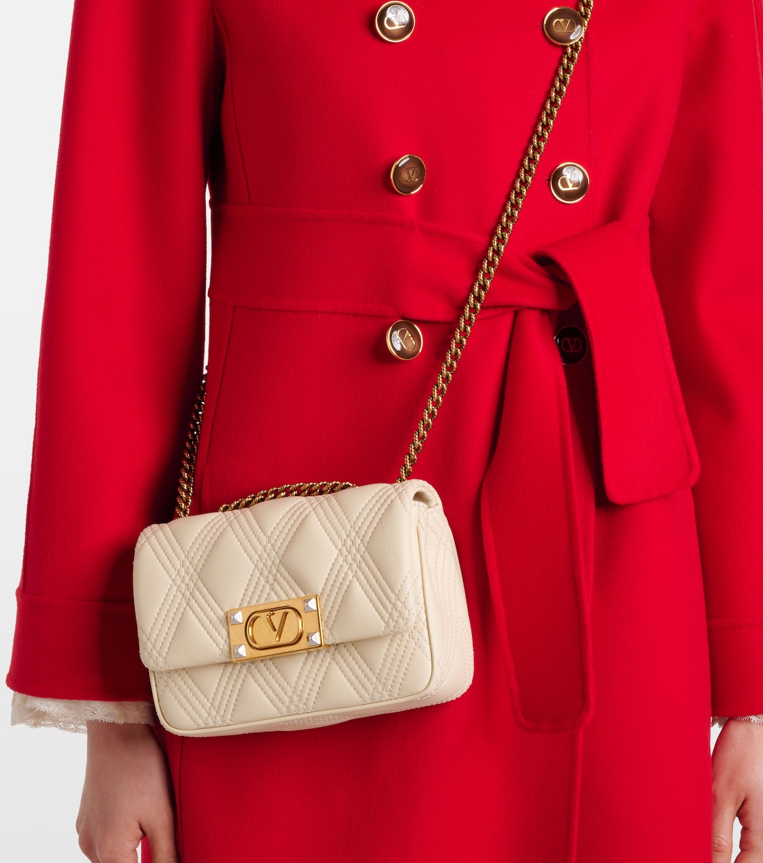 Sac Quiltie 67 Small en cuir | Valentino Garavani