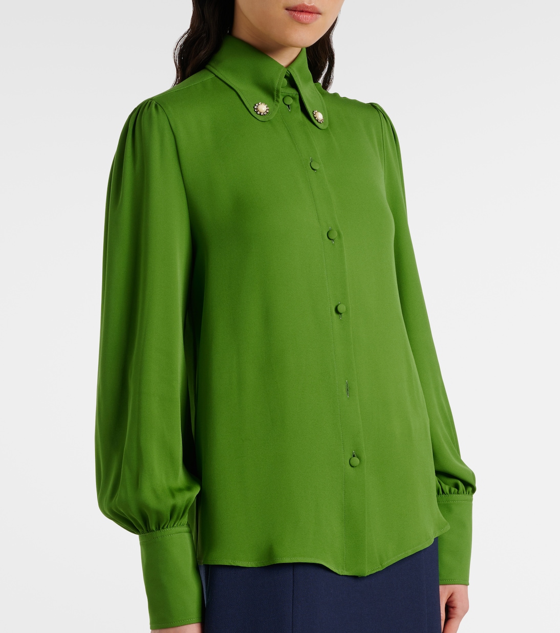 Blouse en soie à ornements | Valentino