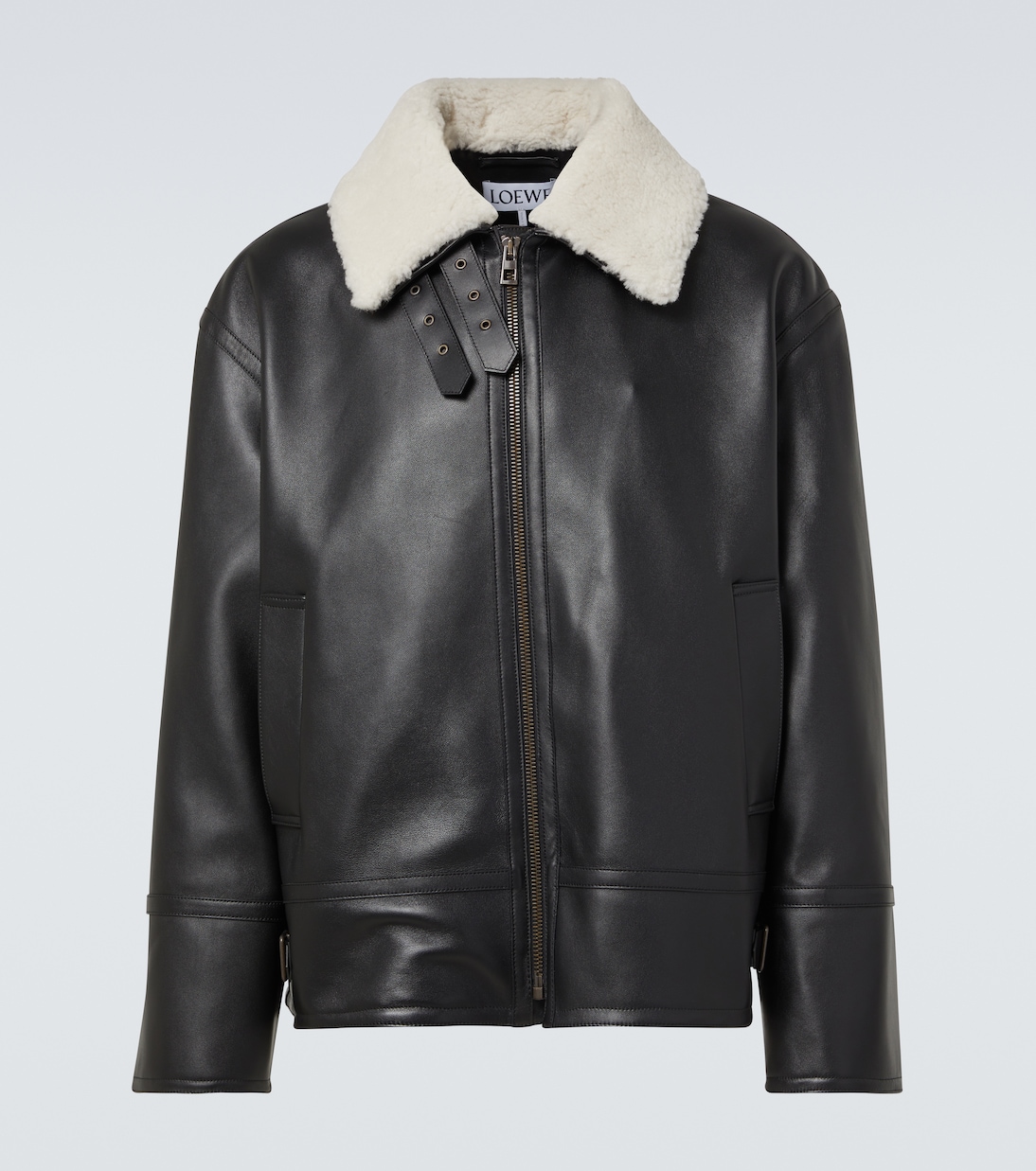 Lederjacke mit Shearling | Loewe