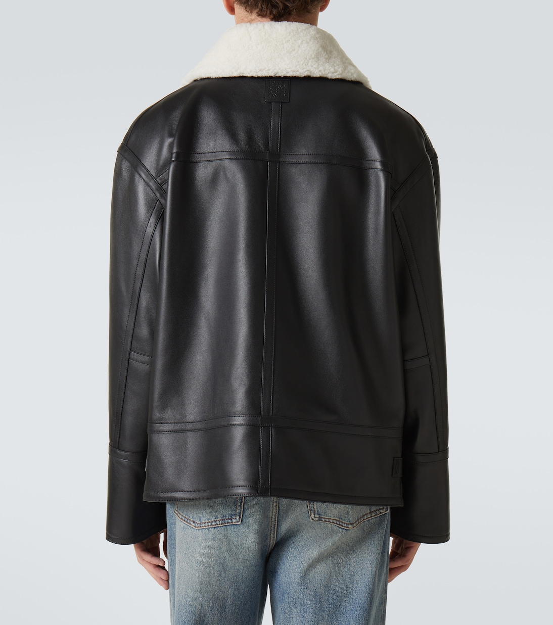 Lederjacke mit Shearling | Loewe