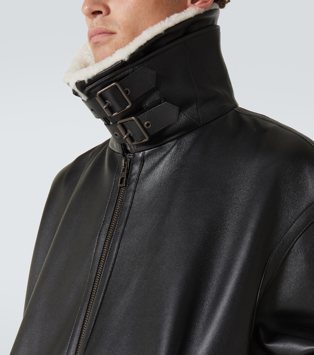 Lederjacke mit Shearling | Loewe