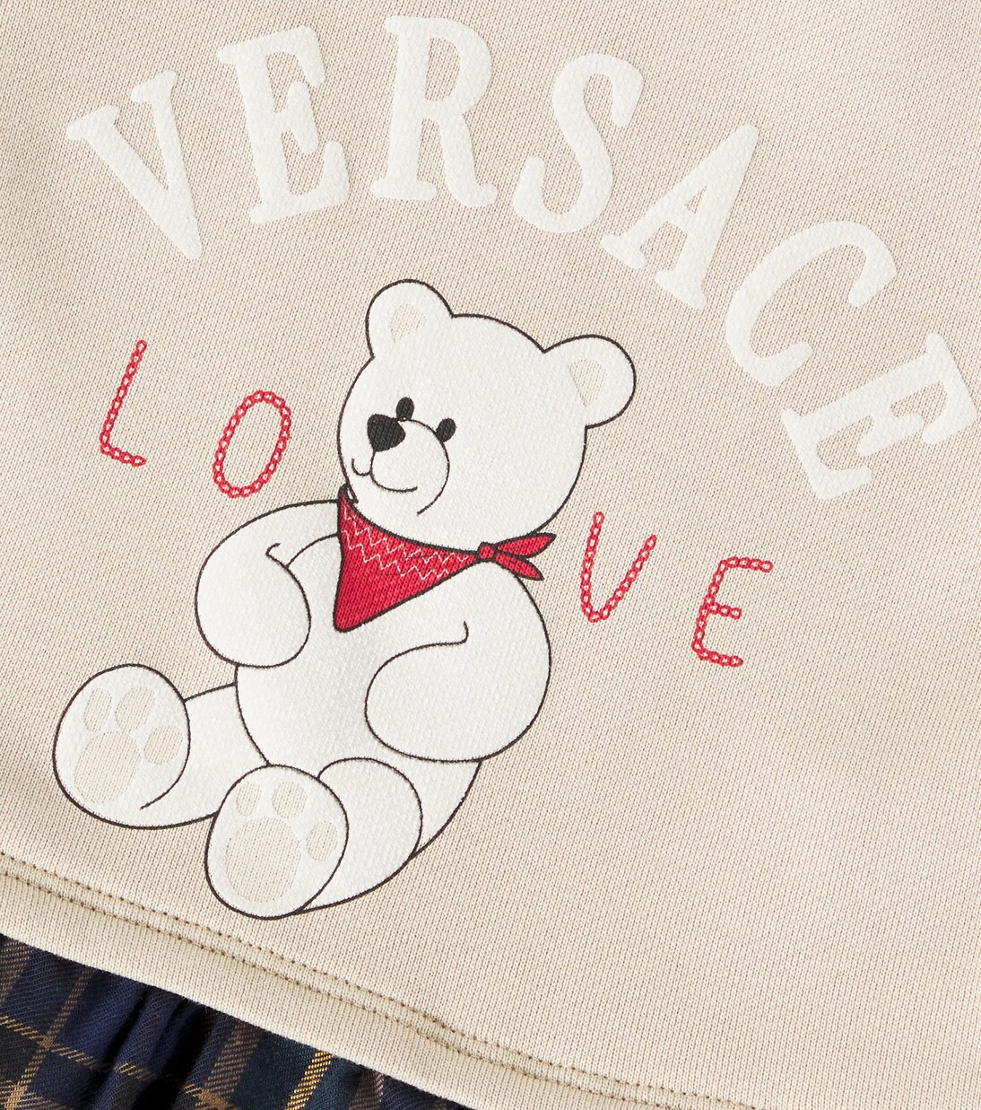 Baby - Abito in cotone con stampa | Versace Kids