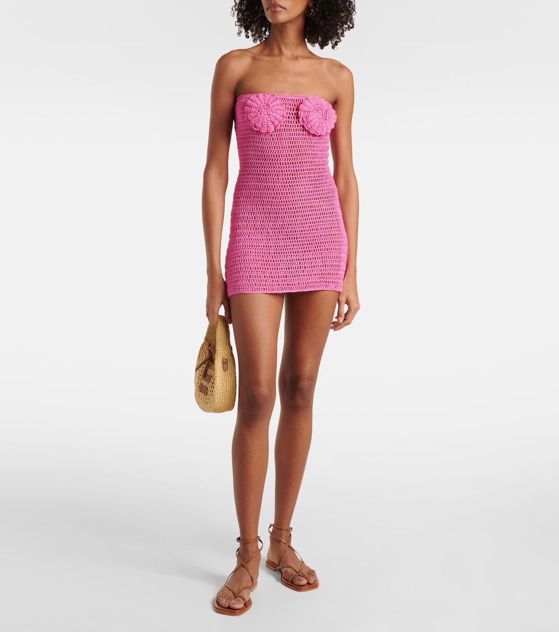 Abito corto Camellia in crochet | Anna Kosturova
