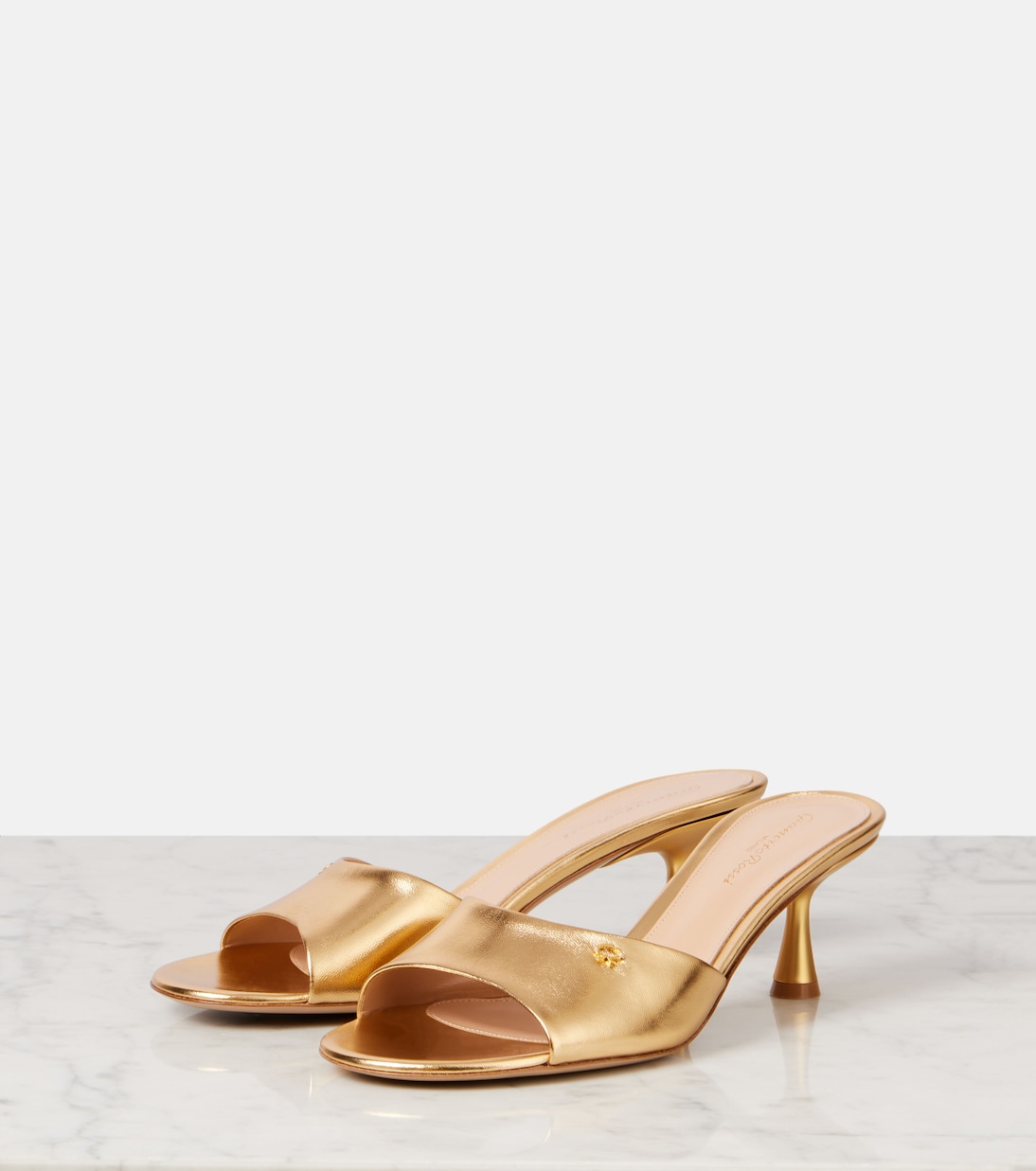 Pantoletten Ascent 55 aus Leder | Gianvito Rossi